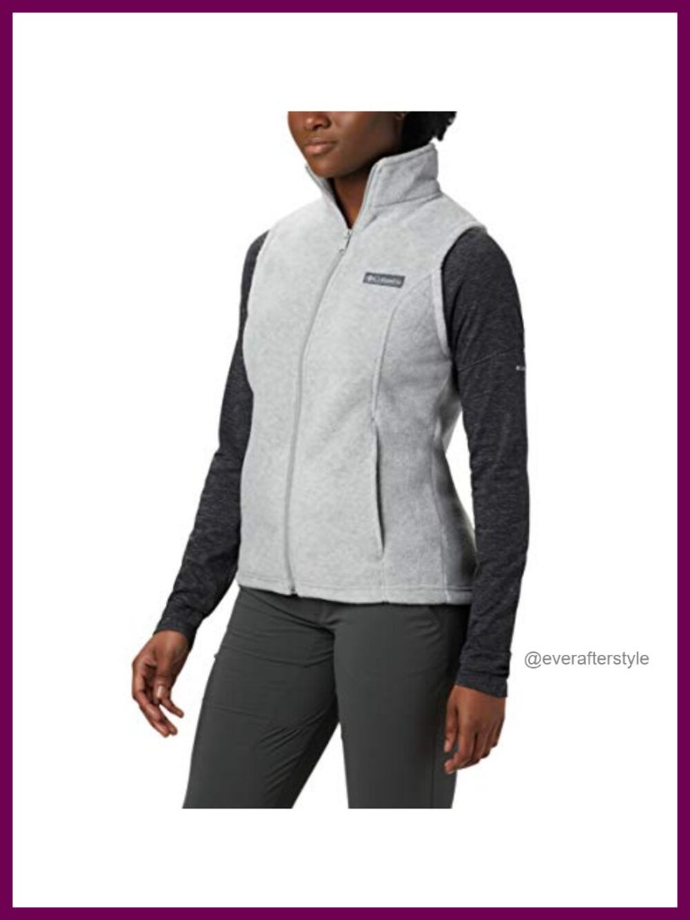 Columbia Benton Springs Fleece Vest Plush Warm Sleeveless Layer